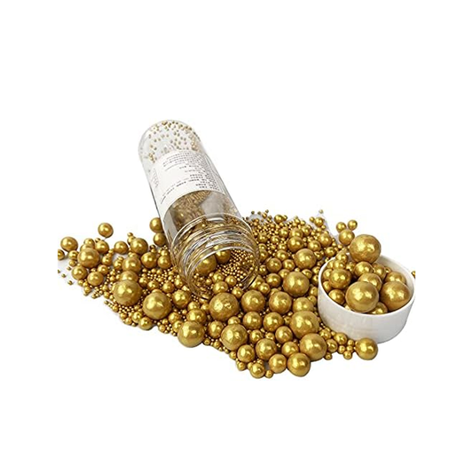 Gold Sugar Pearls