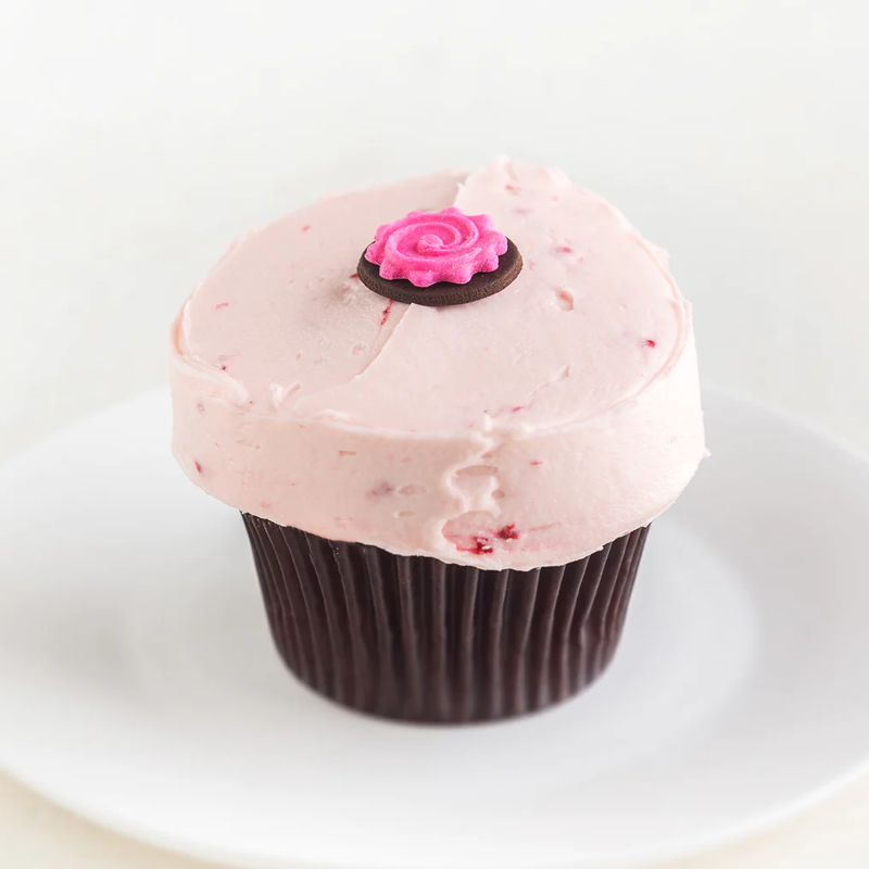 Vanilla Raspberry Cupcake