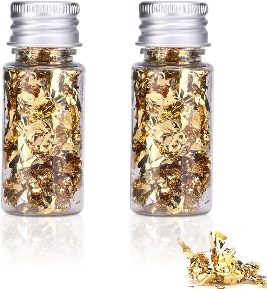 Edible Gold Leaf - 2 Bottles